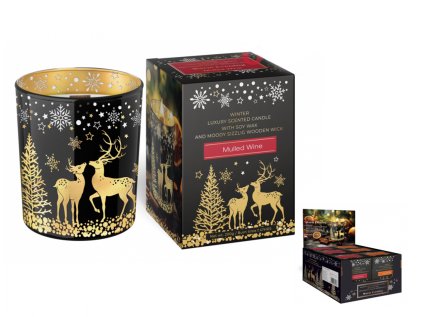 Svíčka ve skle WARM EVENING/MULLED WINE vonná 200g