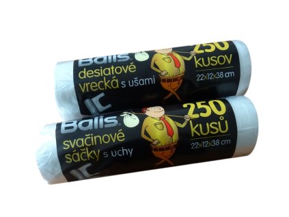 Sáčky svačinové s uchy 5kg role 200ks BALIS k18