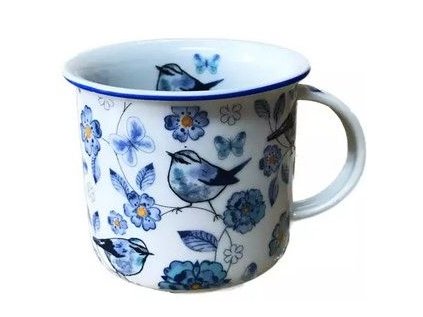 hrnek 250ml TINA - MODŘÍ PTÁCI DF, čes.porcelán