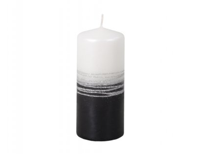 Svíčka LUMINA SILVER VÁLEC d6x13cm