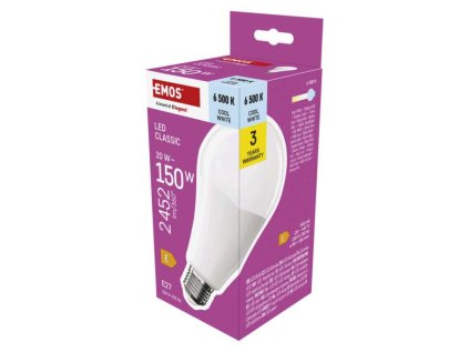 LED žárovka Classic A80 / E27 / 20 W (150 W) / 2452 lm / studená bílá