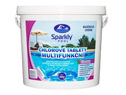 CHLOROVÉ TABLETY MULTIFUNKČNÍ 200g 5v1 5kg