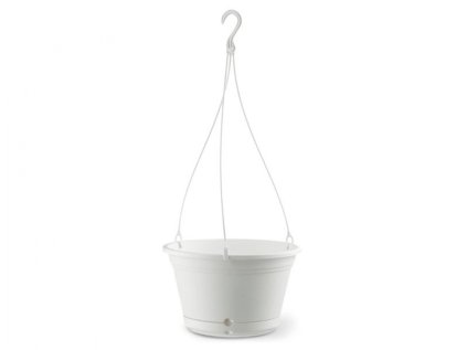 Květník AIR závěsný s podmiskou plastový 6l d29cm