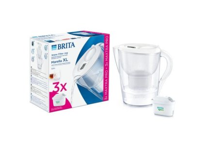 konvice Brita Marella XL 3,5l bílá + 3x MX Pro PO 2024