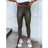 Khaki voskované legíny WAXED CHIC