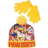 Paw Patrol žluto-oranžová sada čepice a rukavic