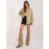 Khaki oversize prodloužená košile