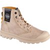 Unisex béžové kotníkové boty na platformě Palladium Pampa Surplus