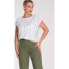 Elegantní dámské vzorované tričko s krátkým rukávem