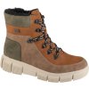 Hnědo-zelené dámské kotníkové boty Rieker Boots