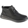 Černé pánské kožené kotníkové boty Skechers Proven - Yermo