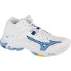 Bílo-modré pánské sportovní tenisky Mizuno Wave Lightning Z8 Mid