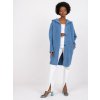 Modrý dámský teddy coat Carolyn