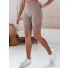 Béžové dámské biker shorts s vysokým pasem BIKELINE