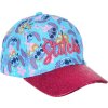 Tyrkysovo-růžová dětská kšiltovka Stitch