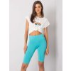 Tyrkysové biker shorts
