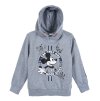 Mickey Mouse světle šedá chlapecká mikina s kapucí
