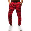 Červené camo tepláky