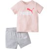 Růžovo-šedá souprava Puma Minicats Tee Short Set