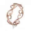 Prsten Bebra, ocel rose gold