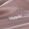 Ocelový řetízek s přívěskem - Happy Day