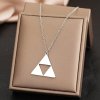 Řetízek s přívěskem - Triforce, stříbrná ocel