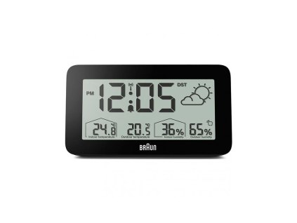 Budík s meteorologickou stanicí Braun BC13BP