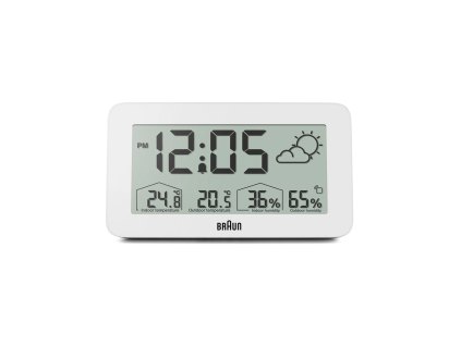 Budík s meteorologickou stanicí Braun BC13WP