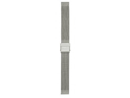 Řemínek na hodinky 22mm milánský stříbrný