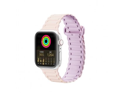 Dux Ducis Strap Armor Apple Watch 4/5/6/7/SE/8/9/Ultra 44/45/49mm różowo-purple