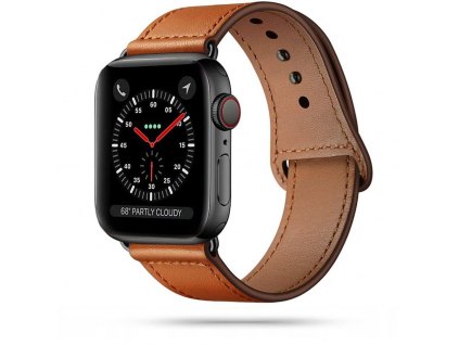 Tech-Protect Leatherfit Apple Watch 4/5/6/7/SE/8/9/Ultra 44/45/49mm Brown