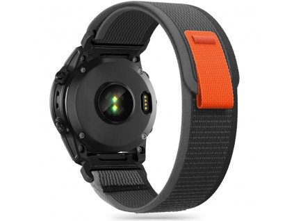 Tech-Protect Nylon Garmin Fenix 3/5x/3hr/5x Plus/6x/6x Pro/7x Black/orange