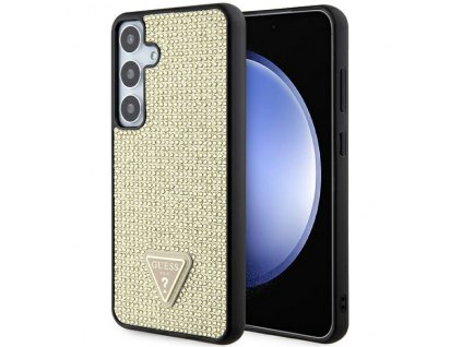 Guess GUHCS24MHDGPPD Samsung Galaxy S24+ Plus hardcase Rhinestone Triangle gold