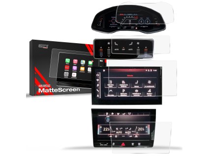 Matné sklo GrizzGlass CarDisplay Protection  Audi Q8 2018-2025 [4in1]