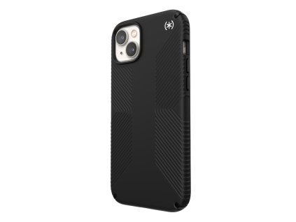 Speck Presidio2 Grip MagSafe MICROBAN Apple iPhone 14 Plus / 15 Plus (Black / Black / White)