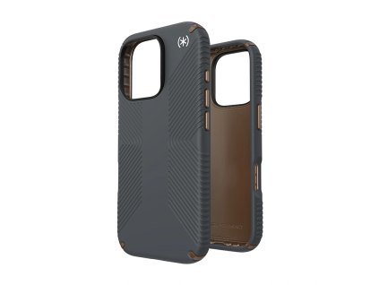 Speck Presidio2 Grip Apple iPhone 16 Pro (Charcoal Grey / Cool Bronze / White)