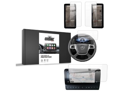 Keramické sklo GrizzGlass CarDisplay Protection  Mercedes Arocs 2019-2024 [4in1]