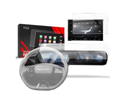 Matné sklo GrizzGlass CarDisplay Protection  BAIC BEIJING 7 2024-2025 [2in1]