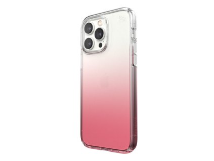 Speck Presidio Perfect-Clear Ombre MICROBAN Apple iPhone 14 Pro Max (Clear / Vintage Rose Fade)