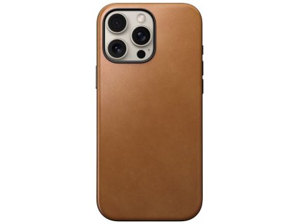 Nomad Modern Leather case, english Tan-C - iPhone 16 Pro Max