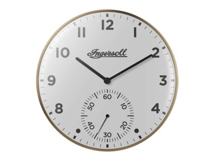 Ingersoll IC003GW Wall clock with small second in retro look 30 cm