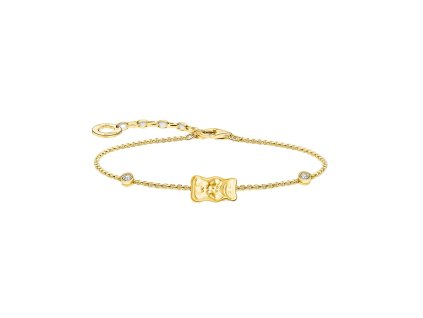 Thomas Sabo A2203-414-39-L19V Bracelet with Haribo Gold Bear and Stones Gold-Plated