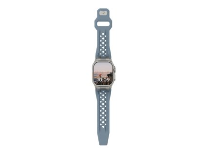 UAG Monarch Strap, cloud blue/titanium - Apple Watch 49mm/45mm/44mm/42mm
