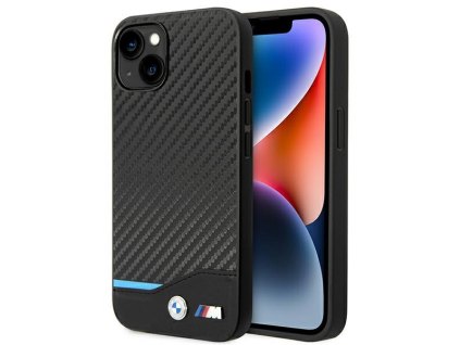 BMW BMHCP14M22NBCK Apple iPhone 14 Plus / 15 Plus black Leather Carbon