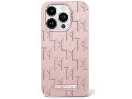 Karl Lagerfeld KLHMP16LPKHPORPP Apple iPhone 16 Pro hardcase Hot Stamp MagSafe pink