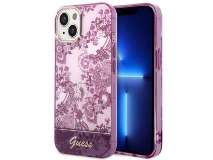 Guess GUHCP14MHGPLHF Apple iPhone 14 Plus / 15 Plus fuchsia/fuschia hardcase Porcelain Collection