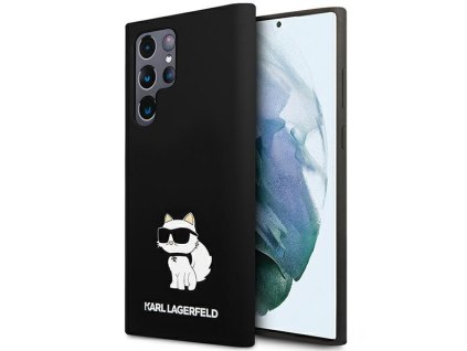 Karl Lagerfeld KLHCS24LSNCHBCK Samsung Galaxy S24 Ultra hardcase Silicone Choupette black