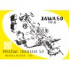 Plakát motoru JAWA 50 - 20, 21, 23  84 x 60cm  *M