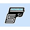 Nálepka skříňky SIMSON ENDURO modrá  *M