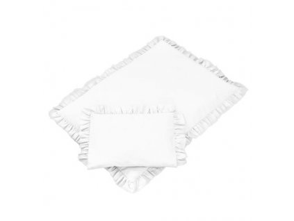 Dětské povlečení s volánky bílé 100x135, 90x120 District for Kids